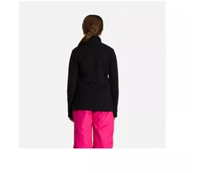 ROSSIGNOL Mergaitėms Fleece Palaidinė su pusės užtrauktuko, Juoda