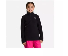 ROSSIGNOL Mergaitėms Fleece Palaidinė su pusės užtrauktuko, Juoda