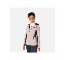 ROSSIGNOL W Softshell striukė su gobtuvu Rožinė