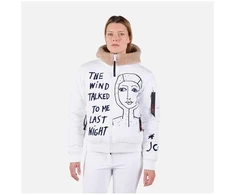 Rossignol W Yety Fleece bomber striukė balta
