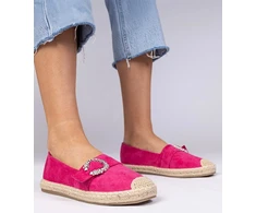 Rožinės espadrilės su cirkoniais Maruta“