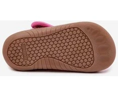 Rožinės vaikų šlepetės barefoot su užsegimu Milami
