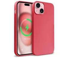 Crong Color Cover Magnetic - dėklas skirtas Apple iPhone 15 Plus MagSafe Rožinė
