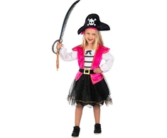 Rožinis piratės kostiumas mergaitėms – Piratai