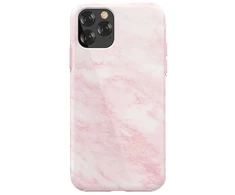 Devia Rožinis telefono dėklas iPhone 11 Pro Max, marmuro rašto