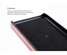 Rožinis telefono dėklas iPhone X/XS su kortelės skyriumi