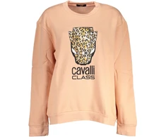 RÓŻOWA BLUZA DAMSKA KLASY CAVALLI BEZ ZAMKA