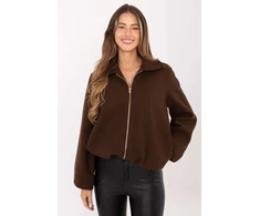Ruda striukė su užtrauktuku minimalistinio stiliaus Rue Paris