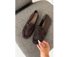 Rudai zomšos imitacijos mokasinai Step in style
