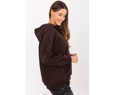 Rudas moteriškas džemperis su gobtuvu Relevance
