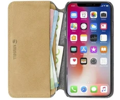 Rudas telefono dėklas Krusell Broby 4 Card SlimWallet iPhone X/XS