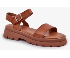 Rudos moteriškos basutės su platforma Step in style