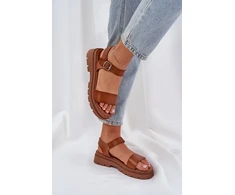 Rudos moteriškos basutės su platforma Step in style