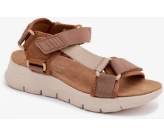 Rudos platforminės basutės Step in style