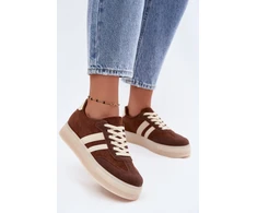 Rudos sportbačiai su platforma Step in style