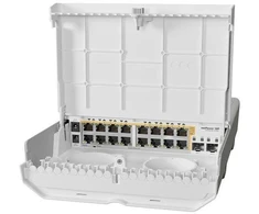 Šakotuvas MikroTik netPower 16P L2/L3 Gigabit Ethernet (10/100/1000) su PoE palaikymu, balta