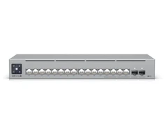 Šakotuvas Valdomas 16 prievadų „Ubiquiti UniFi Pro Max“ PoE komutatorius, Gigabit/Multigigabit/10G (18 prievadų, PoE+: 12; PoE++: 4)
