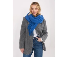 Wool Fashion Italia Mėlynas moteriškas šalikas: Dydis - Universalus