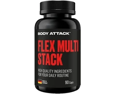 Sąnarių ir kaulų kompleksas Body Attack Flex Multi Stack 90 kapsulių