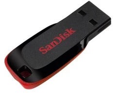 SanDisk Cruzer Blade SDCZ50-064G-B35 USB atmintinė (64 GB; USB 2.0; juoda)