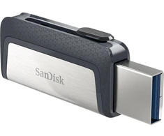 Ausinės „SanDisk“ SDDDC2-064G-G46 atmintukas (64 GB; USB 3.1, USB-C; juodas)