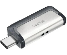 SanDisk Ultra SDDDC2-128G-G46 USB atmintinė (128GB; USB 3.1, USB-C; juoda)