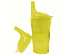 Sundo Saugus Puodelis - BPA Neturintis Polipropilenas 250 ml Su Dangteliu, Geltonas