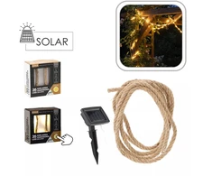 Saulės energija maitinama LED girlianda, 35 LED, 4 m, šilta balta