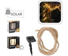 Saulės energija maitinama LED girlianda, 35 LED, 4 m, šilta balta