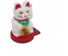 Saulės energija veikianti sėkmės katė „Maneki Neko“
