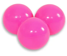 Sauso baseino plastikiniai kamuoliukai, 50 vnt., rožiniai