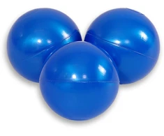 Sauso baseino plastikiniai kamuoliukai, 50 vnt., perlinė mėlyna