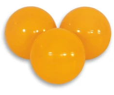 Sauso baseino plastikiniai kamuoliukai, 50 vnt., medaus geltonumo