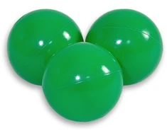 Sauso baseino plastikiniai kamuoliukai, 50 vnt., žali