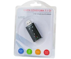 Ausinės SAVIO ak-01 Išorinė garso plokštė (USB 2.0)