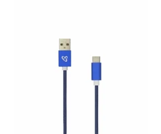 Sbox USB–C laidas, USB-A į USB-C, 1,5 m, mėlynas
