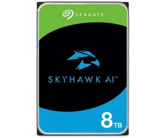 Ausinės Seagate Skyhawk AI ST8000VE001 HDD (8 TB; 3,5"; 256 MB; 7200 aps./min.)