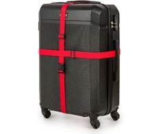 Kelioninis Solier Accessories Security luggage strap set for suitcase SA50 red