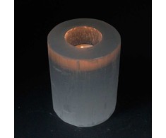 Selenito Cilindrinė Žvakidė - 10 cm.