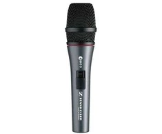 „Sennheiser E865-S“ – superkardioidinis kondensatorinis vokalinis mikrofonas, versija su įjungimo/išjungimo jungikliu
