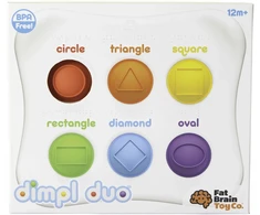 Dėlionė Fat Brain Toys Sensorinis žaislas „Dimpl Duo“
