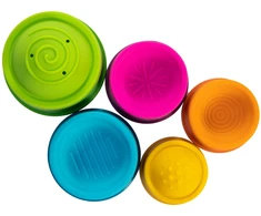 Fat Brain Toys Sensorinis žaislas ,,Dimpl Stack"