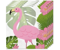 Servetėlės su flamingais 33x33 cm – Vakarėlio dekoracija
