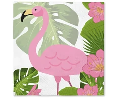 Servetėlės su flamingais 33x33 cm – Vakarėlio dekoracija