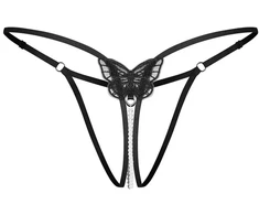 Sexy stringai su karoliukų dekoru Obsessive