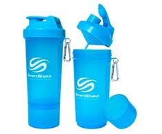 Shakeris Smartshake Slim Neon 500 ml, mėlynas