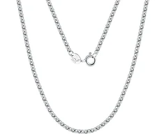 Sidabrinė kaklo grandinėlė Rolo 1.8mm