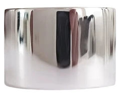 Sidabrinis 13mm platus žiedas