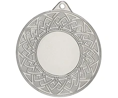 Sidabrinis generalinis medalis su vieta 25 mm emblemai - plienas