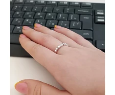 Sidabrinis žiedas nusiraminimui